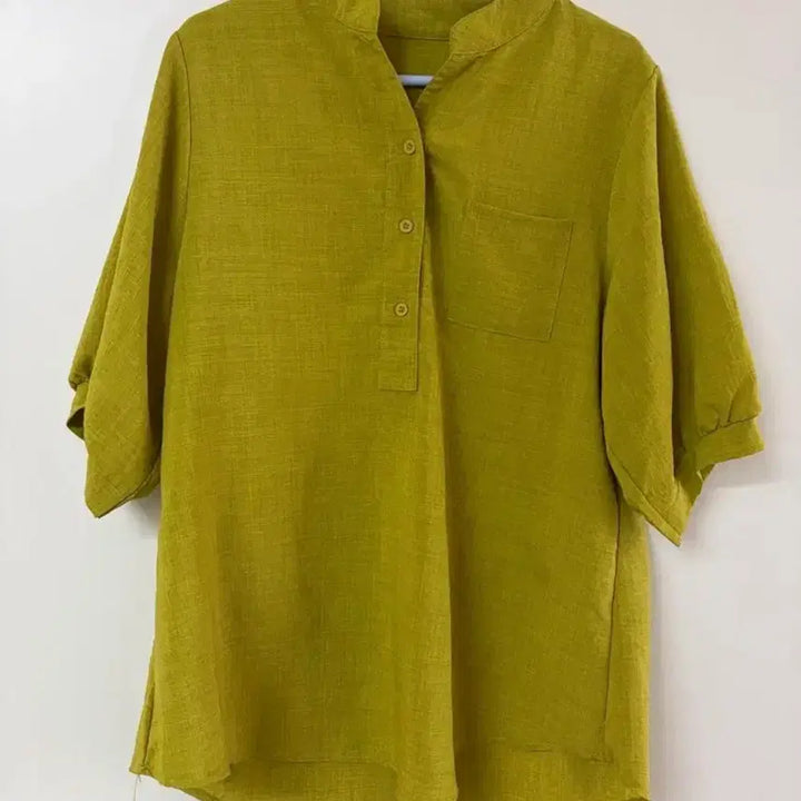 [BUNJANG] Loose Fit Blouse - Size 88 / 녹차색 널널한 블라우스 88사이즈