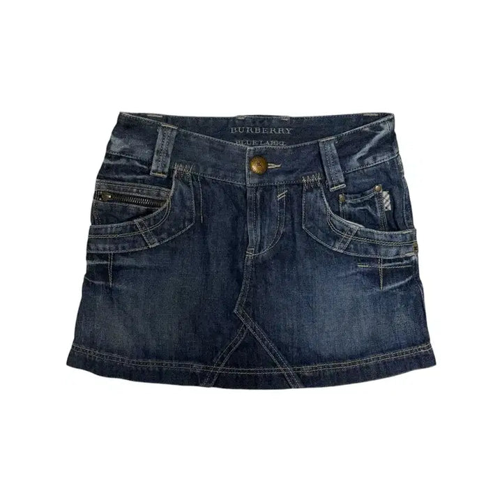 [BUNJANG] Burberry Blue Label Denim Mini Skirt Size 34 / [정품] 버버리 블루라벨 데님 미니스커트 34사이즈