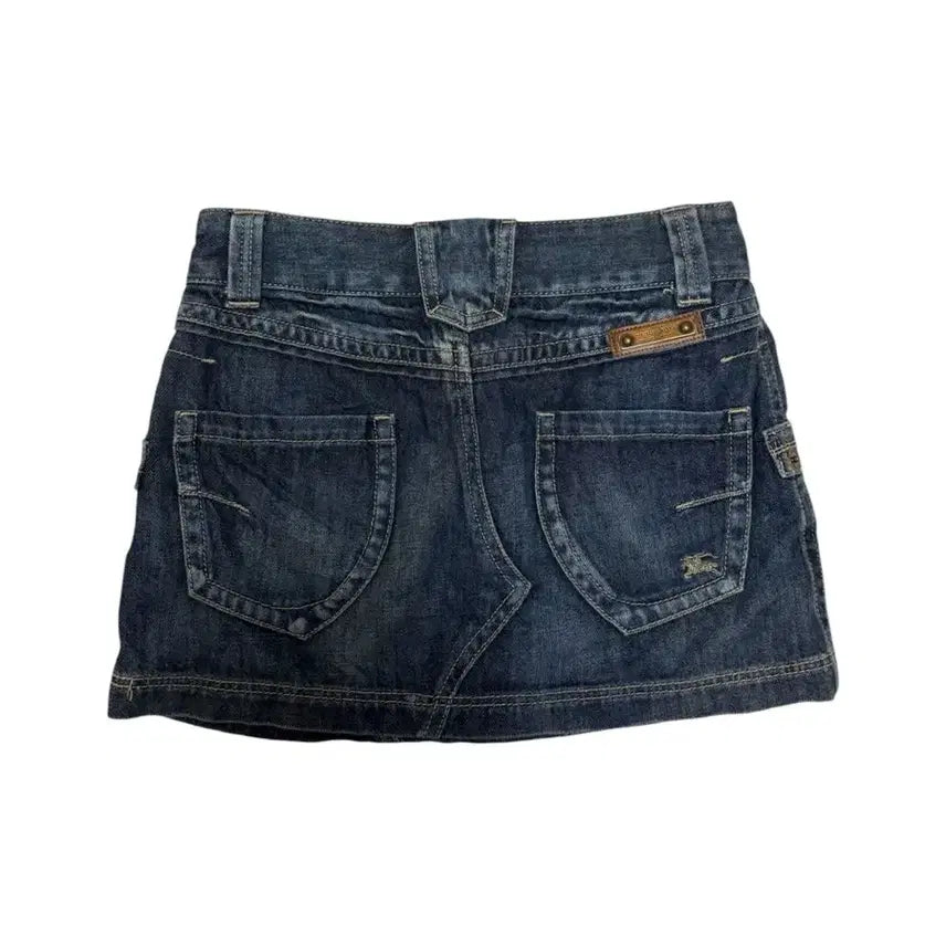 [BUNJANG] Burberry Blue Label Denim Mini Skirt Size 34 / [정품] 버버리 블루라벨 데님 미니스커트 34사이즈