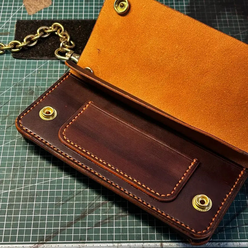 [BUNJANG] Brass Core Vegetable Tanned Trucker Wallet / [새제품] 황동 차심 베지터블 트러커월렛