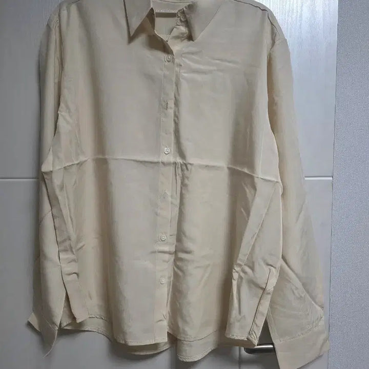 [BUNJANG] Long Sleeve Blouse Shirt Cream / (새상품) 긴팔 블라우스셔츠 크림색