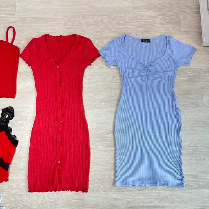 [BUNJANG] Sleeveless Halterneck Tube Top / 민소매 홀터넥 탱크탑 튜브탑  bj의상 방송복