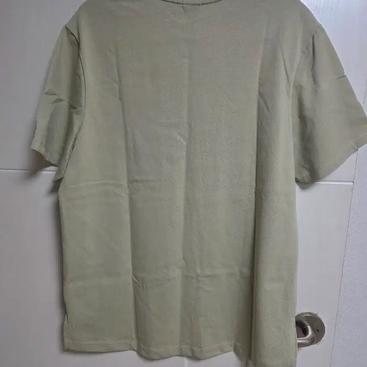 [BUNJANG] 100% Cotton Short Sleeve T-Shirt (M, Light Khaki) / (새상품) 면100 반팔티셔츠 M