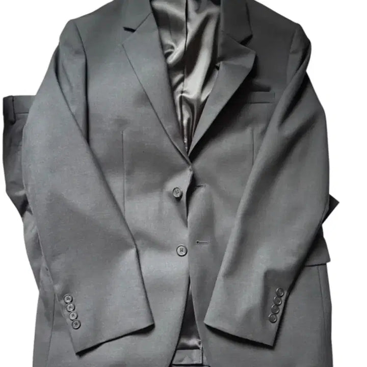 [BUNJANG] Musinsa Standard Wool Blend Setup Charcoal Gray Suit Set / 무신사 스탠다드 울 블렌드 셋업 차콜그레이 정장