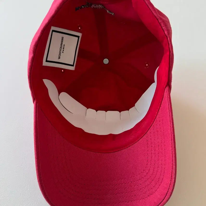 [BUNJANG] Wooyoungmi Magenta Cotton Baseball Cap / 우영미 볼캡