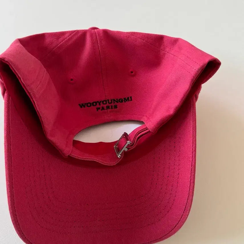 [BUNJANG] Wooyoungmi Magenta Cotton Baseball Cap / 우영미 볼캡