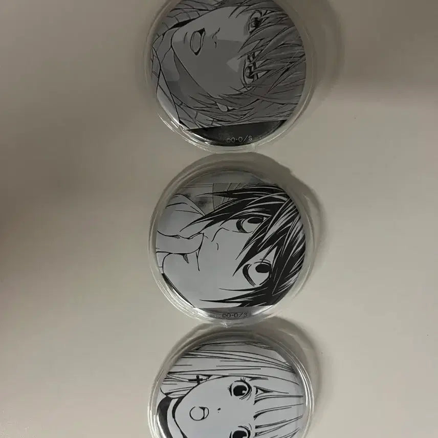 [BUNJANG] Death Note Light Yagami L Misato Complete Set Can Badges / 데스노트 캔뱃지 라이토 엘 미사 일괄