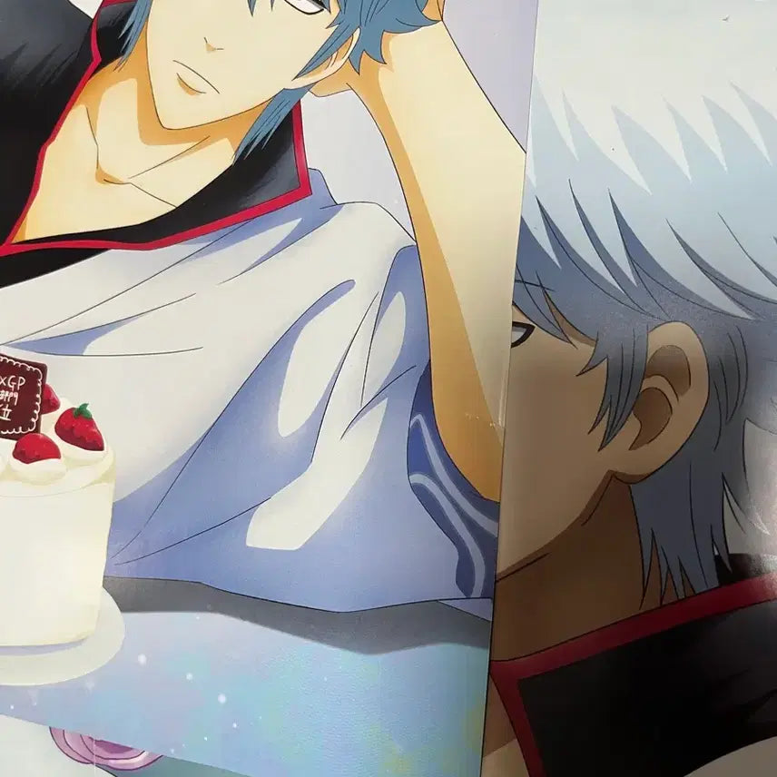 [BUNJANG] Gintama Gintoki Cake &amp; Bouquet Poster Bundle Set / 은혼 긴토키 케이크 포스터