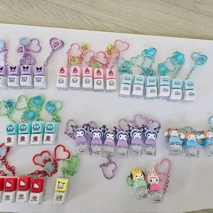 [BUNJANG] Sanrio Character Keycap Keychain / 산리오 캐릭터 키캡 키링