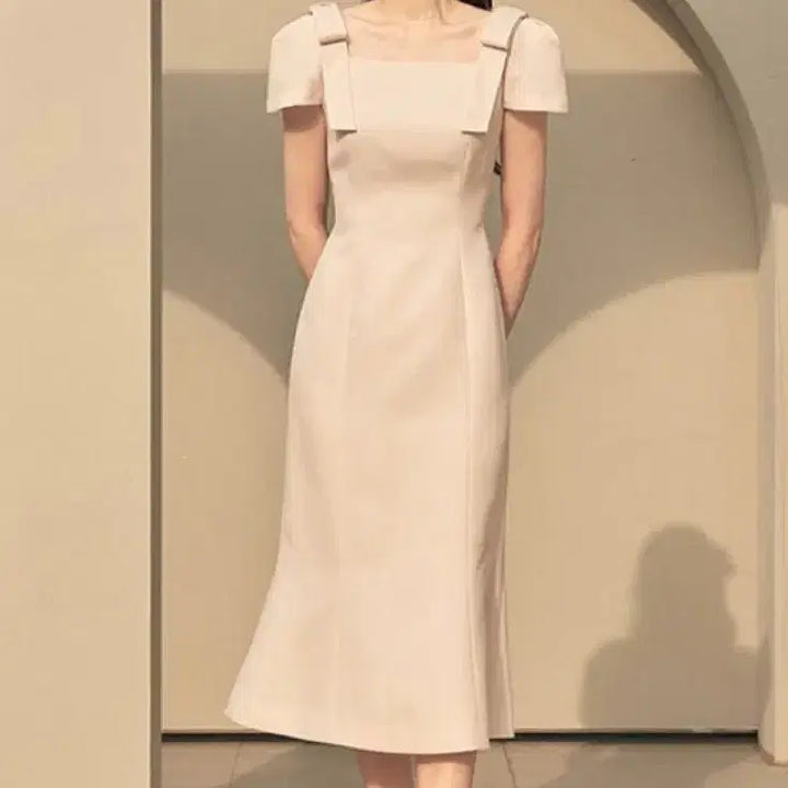 [BUNJANG] Flooum Cup Cake Dress Beige (Apricot) Size M / 플로움 베이지 M사이즈 Cup Cake Dress