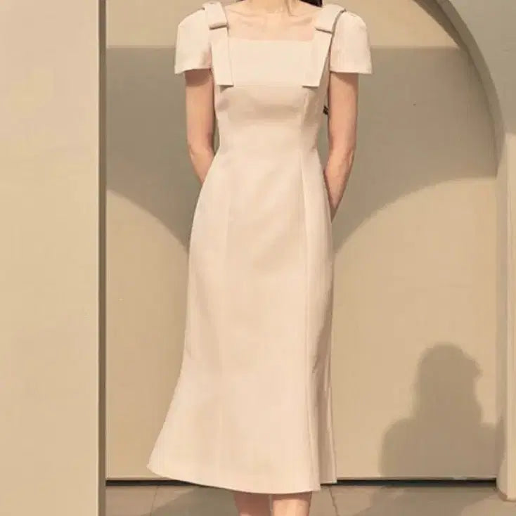 [BUNJANG] Flooum Cup Cake Dress Beige (Apricot) Size M / 플로움 베이지 M사이즈 Cup Cake Dress