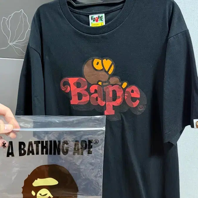 [BUNJANG] BAPE Milo Short Sleeve T-Shirt Size L / 새상품 베이프 마일로 반팔