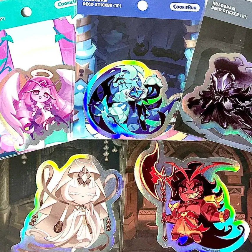 [BUNJANG] Cookie Run Kingdom Mystic Flower Hologram Sticker / [ 단종 ] 쿠키런 킹덤 미스틱플라워 홀로그램 스티커 미플