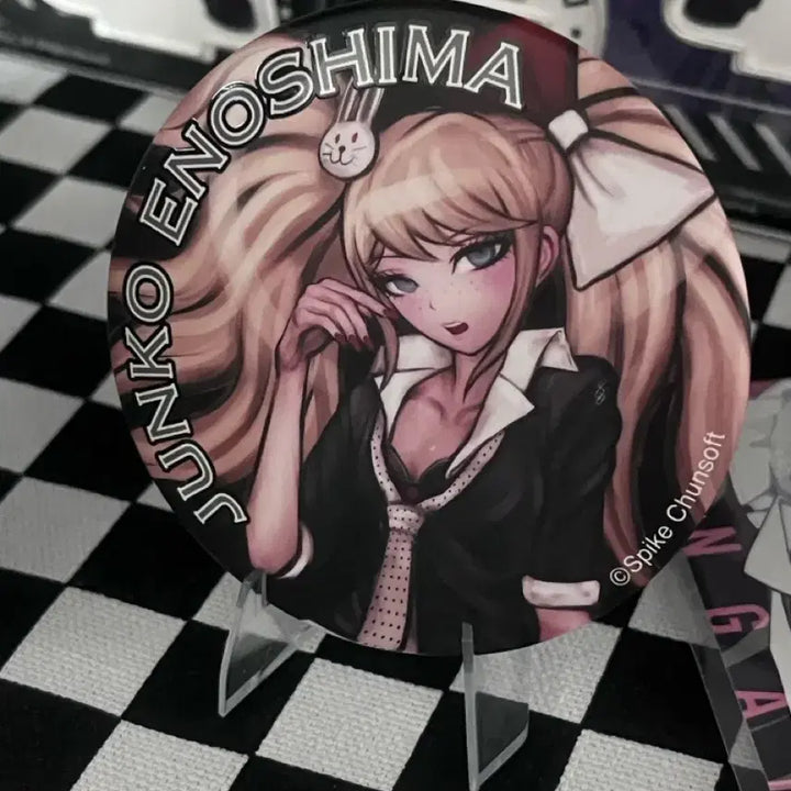 [BUNJANG] Danganronpa Exhibition Enoshima Junko &amp; Ikusaba Mukuro Big Can Badges / 단간론파 전시회 빅 캔뱃지 에노시마 준코 이쿠사바 무쿠로