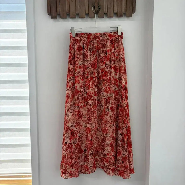 [BUNJANG] IRO Chiffon Floral Asymmetrical Skirt / 이로IRO 쉬폰 플로럴 언발란스 스커트 새제품