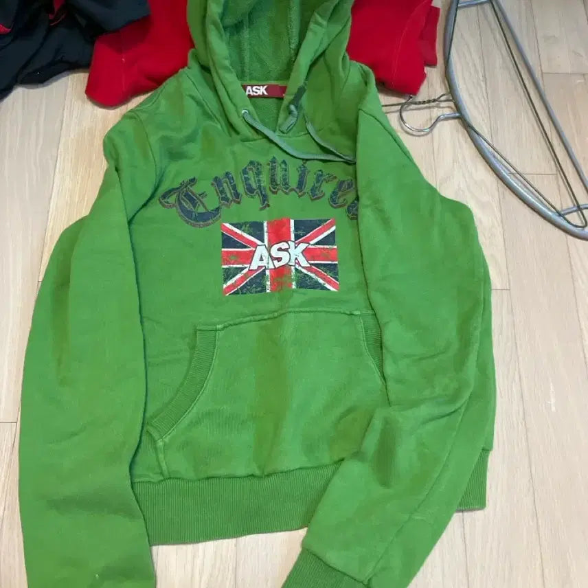 [BUNJANG] ASK Green Hoodie / ASK 그린색 후드티