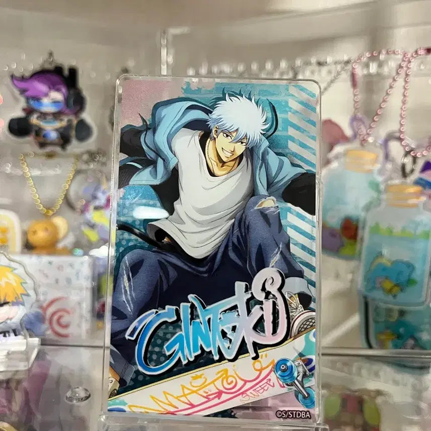 [BUNJANG] Gintama Gintoki Skateboard Acrylic Standee / 은혼 긴토키 스케이트 아크릴 스테이터스