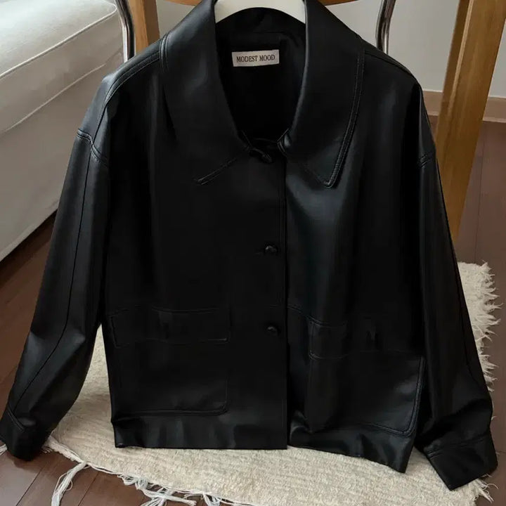 [BUNJANG] Modestmood Boston Jacket Vegan Leather / 모데스트무드 가죽자켓(Boston Jacket-Vegan LEATHER