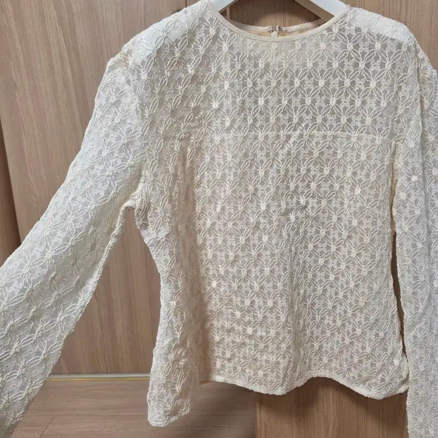[BUNJANG] ORR See-Through Lace Blouse L / (무배)ORR 오르 시스루 레이스 블라우스   L