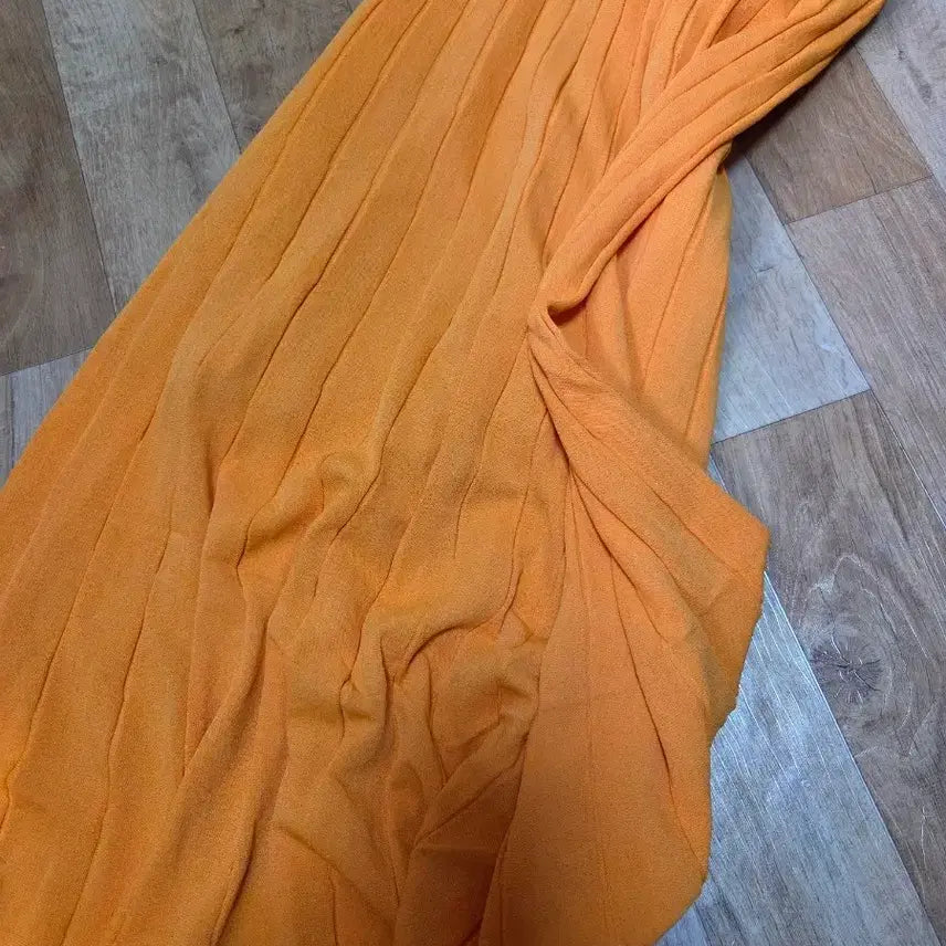[BUNJANG] Lecormang Orange Knit Long Skirt / 르꼬르망 여름 오렌지색 니트 스커트