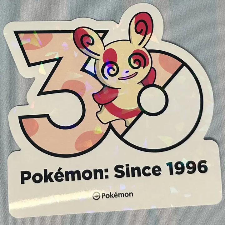 [BUNJANG] Pokemon 30th Anniversary Logo Sticker (Alolola) / [포켓몬 30주년 기념 로고 스티커]얼루기