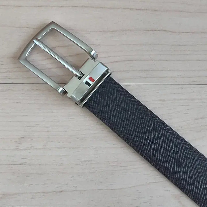 [BUNJANG] Saffiano Leather Casual Dress Belt for Men / 남성벨트 사피아노 캐주얼 정장 벨트 벨트 새상품