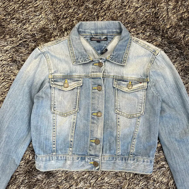 [BUNJANG] Tommy Hilfiger Cropped Denim Jacket (Size 164) / 타미힐피거 크롭 데님 청자켓 (164)