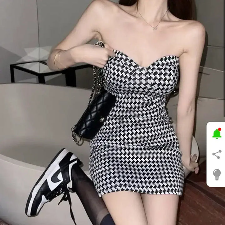 [BUNJANG] Hound Mini Dress / 하운드 미니원피스 파티드레스 섹시홀복