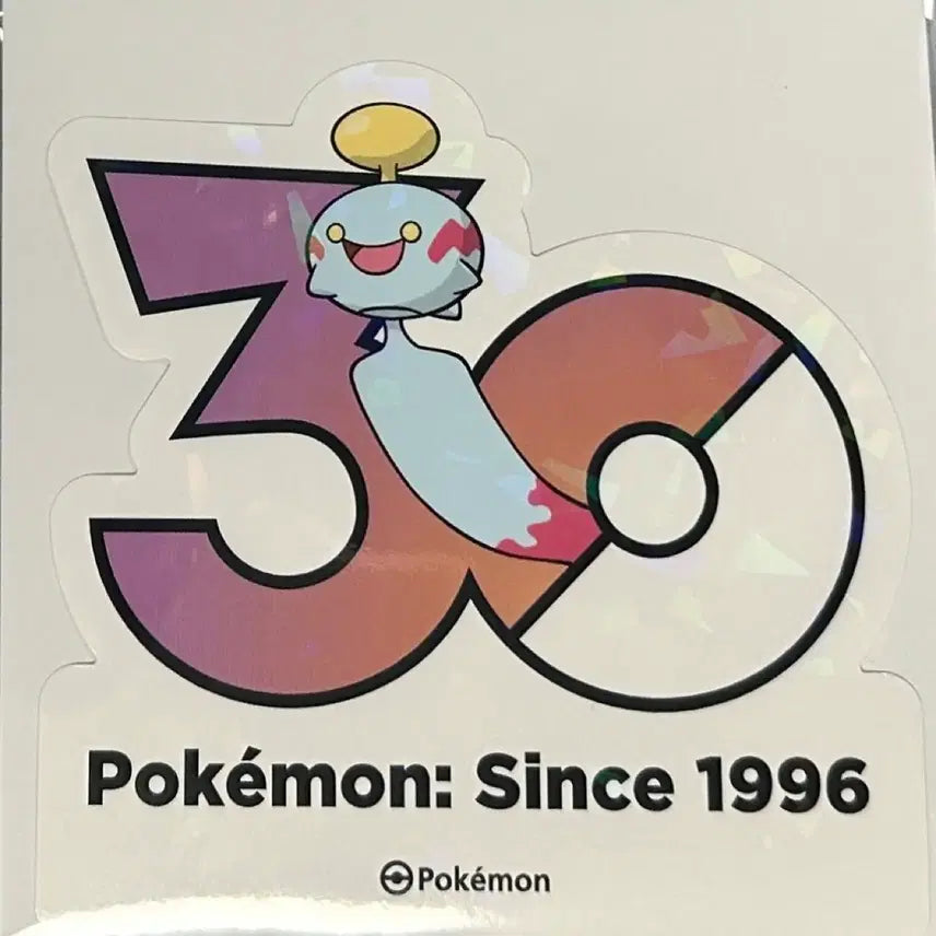 [BUNJANG] Pokemon 30th Anniversary Logo Sticker / [포켓몬 30주년 기념 로고 스티커]치렁