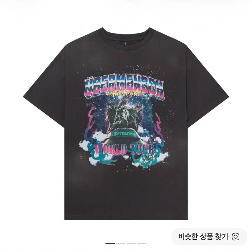 [BUNJANG] G-Dragon WEVERESH WORLD TOUR T-Shirt Charcoal / 지드래곤 위버멘쉬 월드 투어 티셔츠 차콜