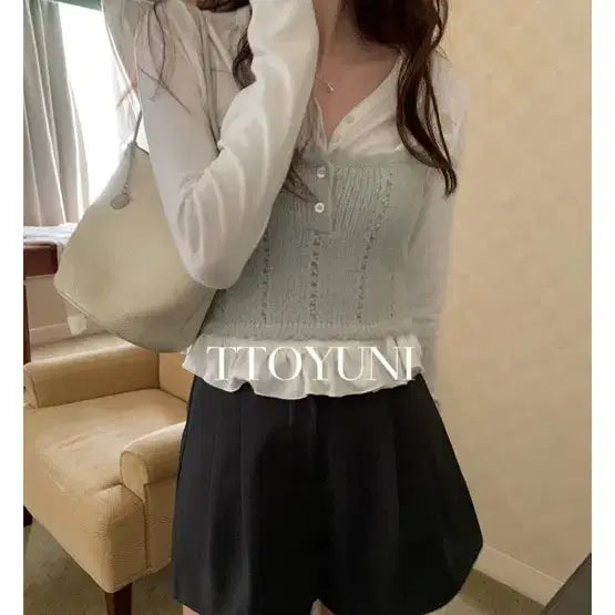 [BUNJANG] Pretty Young Thing Hippie Frill Tee White / 프리티영띵 히피 프릴티 pyt