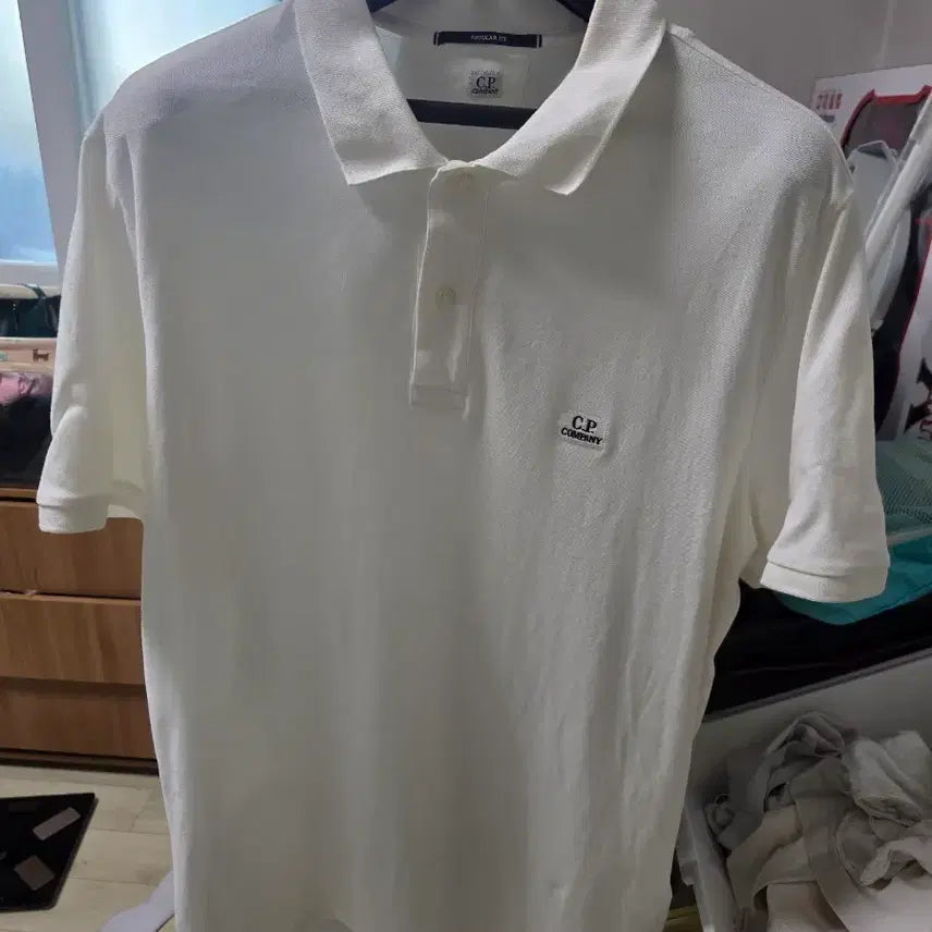 [BUNJANG] C.P. Company White PK Polo Shirt XL / CP컴퍼니 화이트 PK 카라티 XL(105)