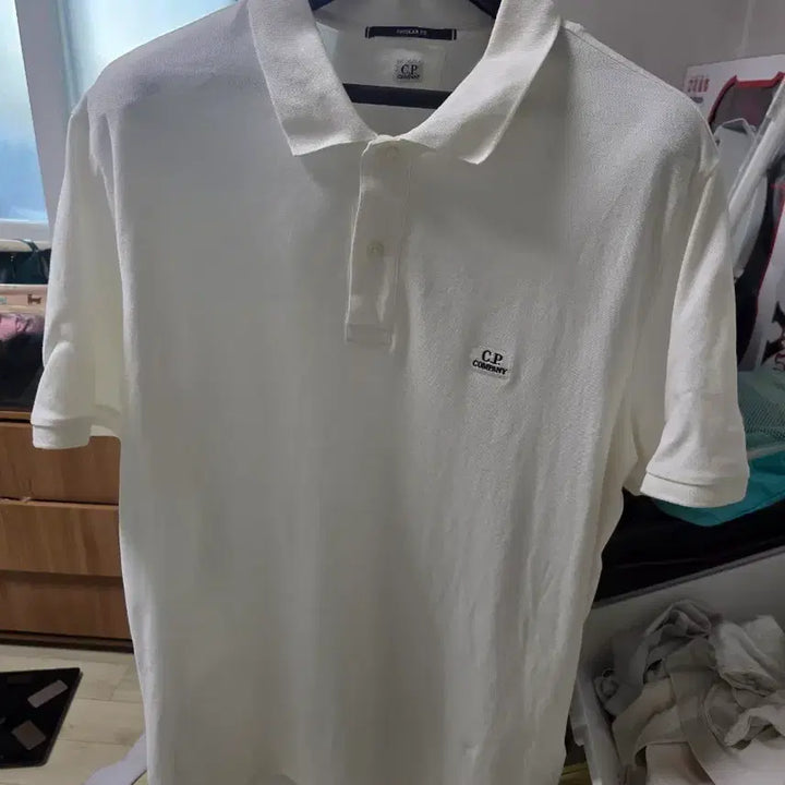 [BUNJANG] C.P. Company White PK Polo Shirt XL / CP컴퍼니 화이트 PK 카라티 XL(105)