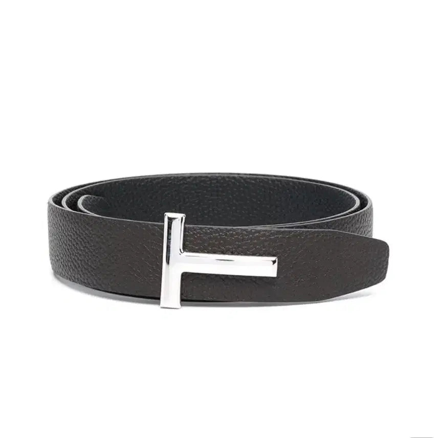 [BUNJANG] Tom Ford T Icon Belt Brown/Black / 톰포드 T 아이콘 벨트 브라운/블랙