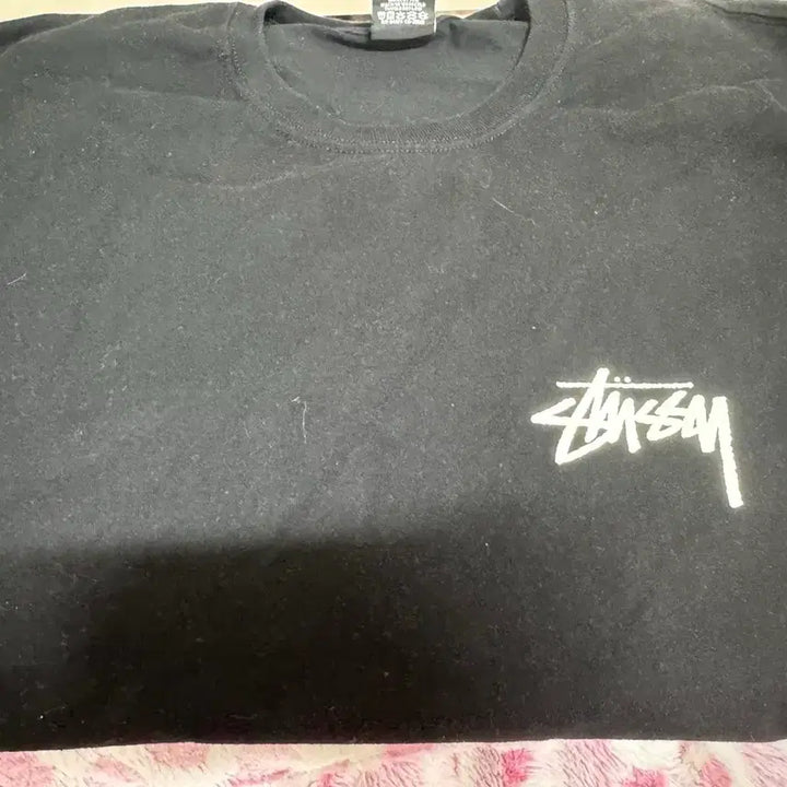 [BUNJANG] Stussy Fuzzy Dice Short Sleeve T-Shirt Black L / (S급)스투시 퍼지 다이스 반팔 블랙 L