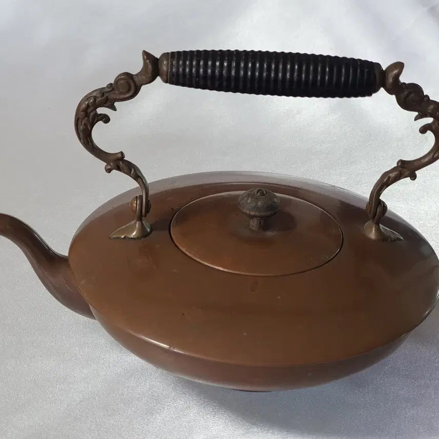 [BUNJANG] Vintage Copper Sake/Jongju Warmer Set (Chirori) / [빈티지] 사케/정종 데우기용 동 치로리 &amp; 워머 풀세트