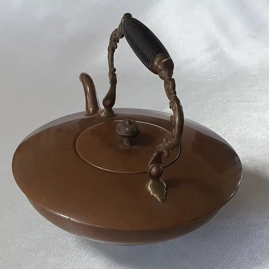 [BUNJANG] Vintage Copper Sake/Jongju Warmer Set (Chirori) / [빈티지] 사케/정종 데우기용 동 치로리 &amp; 워머 풀세트