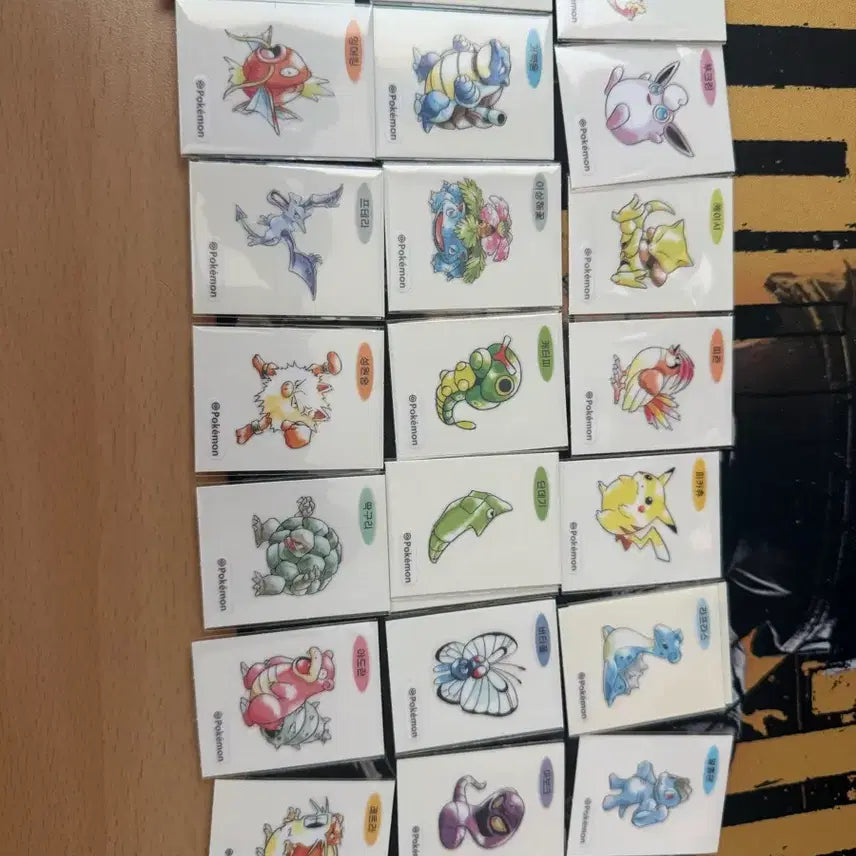 [BUNJANG] Pokemon 1996 Artwork Version Stickers / 포켓몬스터 띠부띠부씰 1996년 아트웍 버전 판매