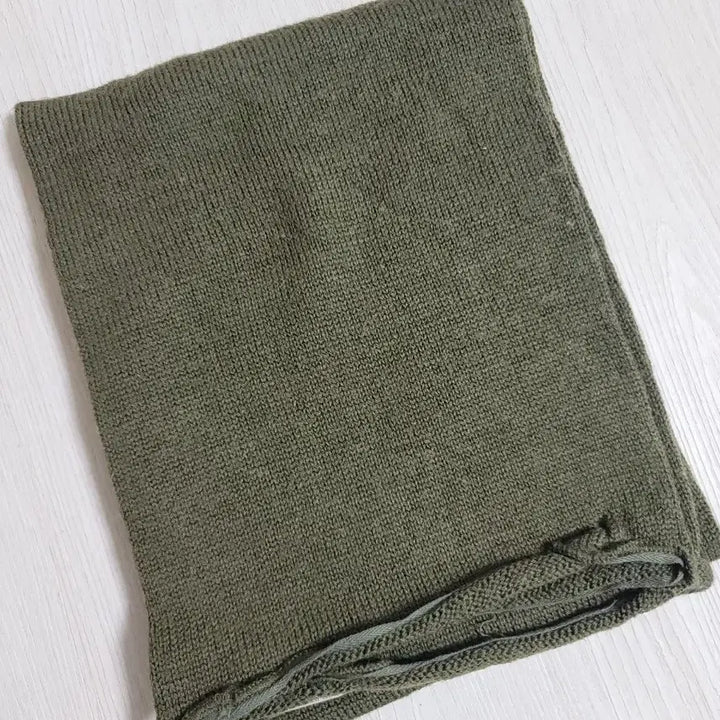 [BUNJANG] US Military Olive Drab Wool Scarf / 미군 국방색 울 스카프