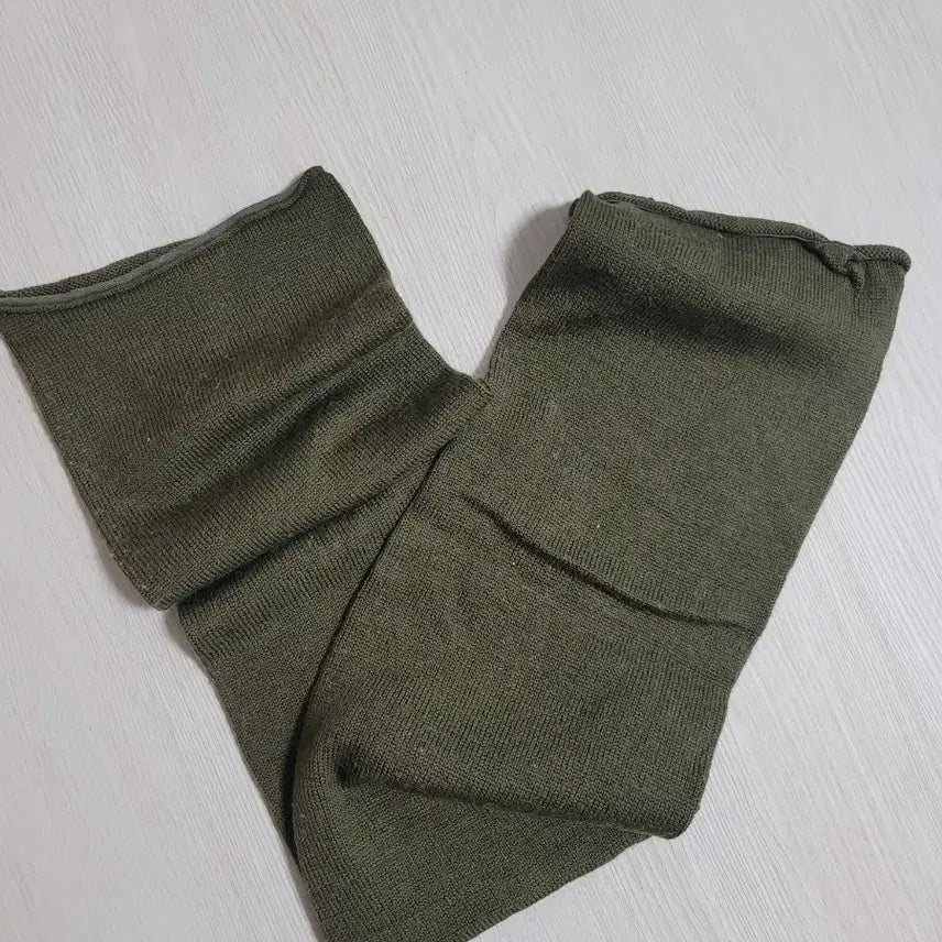 [BUNJANG] US Military Olive Drab Wool Scarf / 미군 국방색 울 스카프