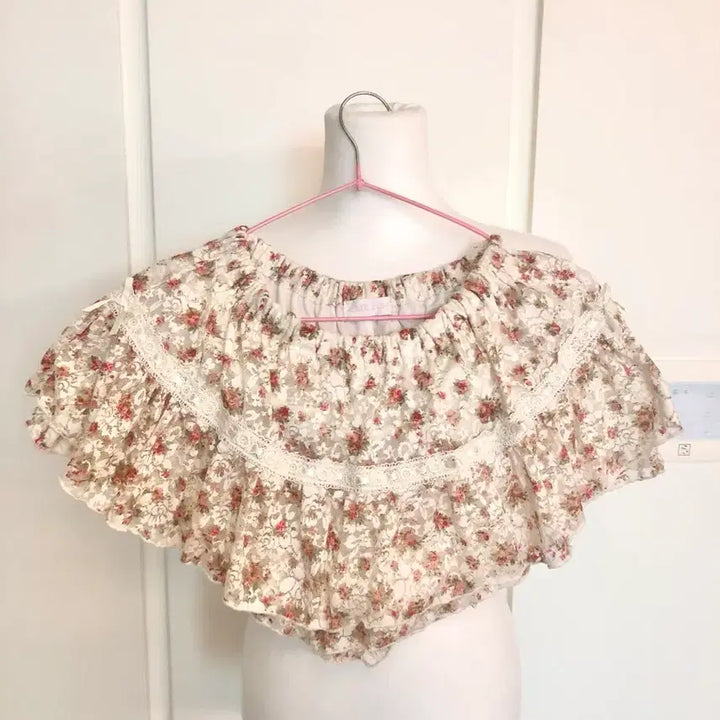 [BUNJANG] Lizlisa Flower Culotte Skirt / 리즈리사 Lizlisa 플라워 큐롯 스커트 갸루 히메갸루 라떼 오네