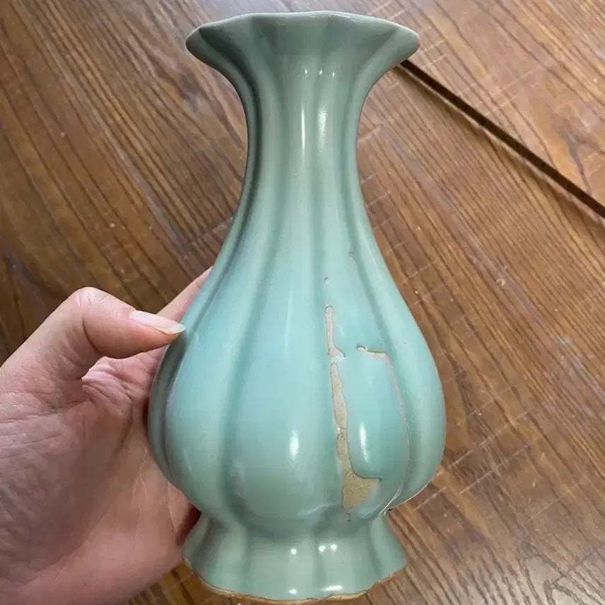[BUNJANG] Late Qing Dynasty Longquan Celadon Porcelain Vase / 진품 청나라후기 용천요(운송시간10일)