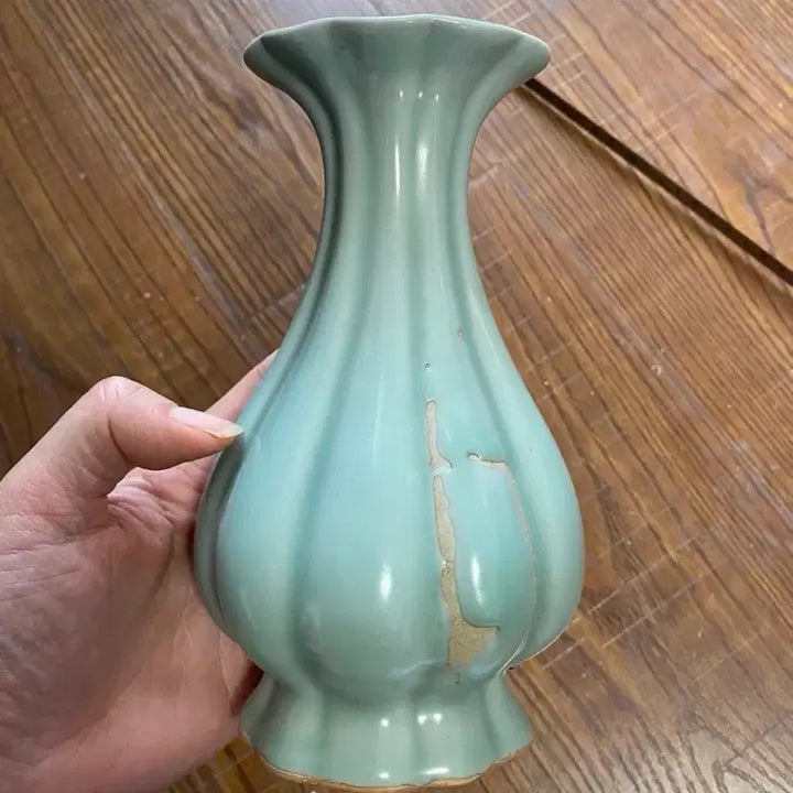 [BUNJANG] Late Qing Dynasty Longquan Celadon Porcelain Vase / 진품 청나라후기 용천요(운송시간10일)