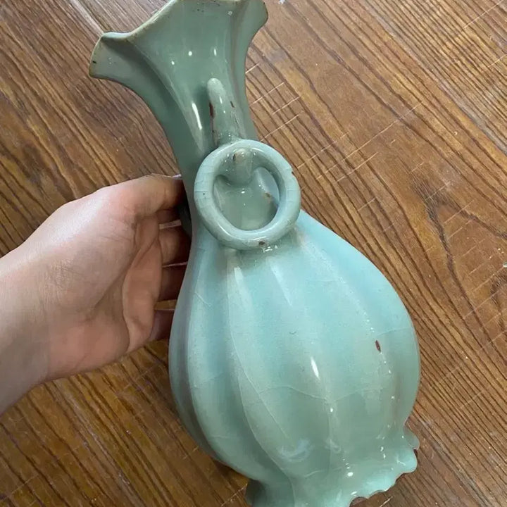 [BUNJANG] Authentic Late Qing Dynasty Longquan Celadon Vase / 진품 청나라후기 용천요(운송시간10일)