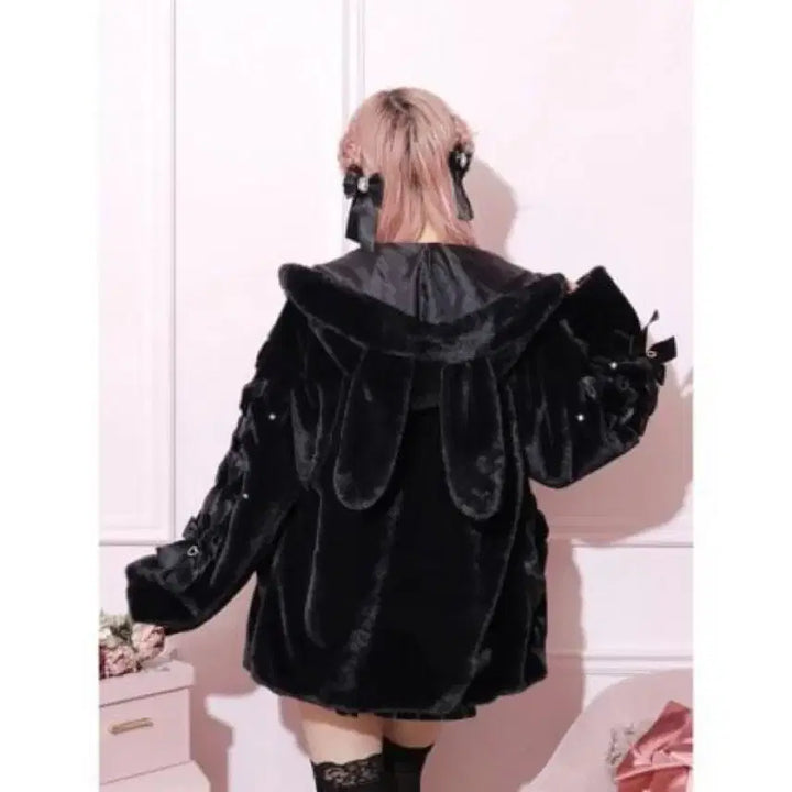 [BUNJANG] No:mi Bunny Ear Blouson Jacket / 노에미 버니 이어 퍼 블루종 지뢰계 일브 양지뢰계 디마럽 리즈리사