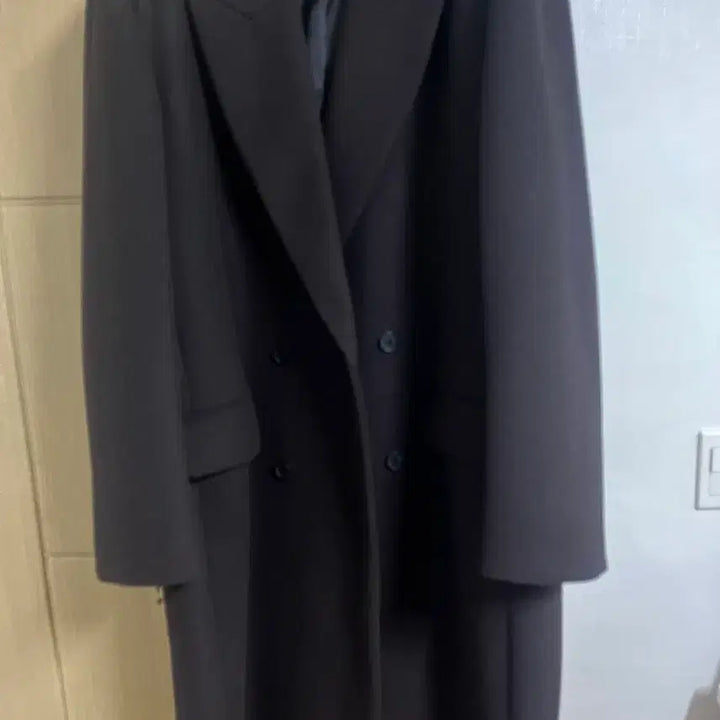 [BUNJANG] Musinsa Standard Double Maxi Coat Dark Gray 2XL / 무신사 스탠다드 더블 맥시 코트 다크그레이 2XL