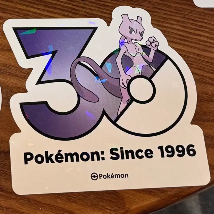[BUNJANG] Pokemon 30th Anniversary Mewtwo Sticker / [판매] 포켓몬 30주년 스티커 뮤츠