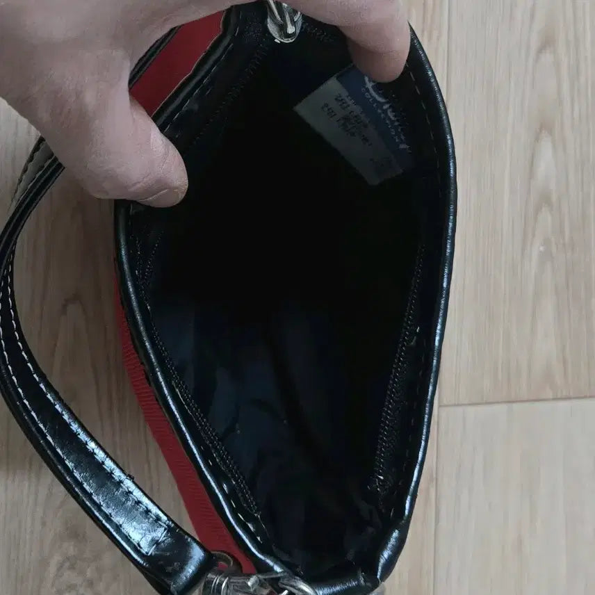 [BUNJANG] Disney Minnie Mouse Red Embroidered Tote Bag Pouch / 미니마우스 레드 토트백 가방