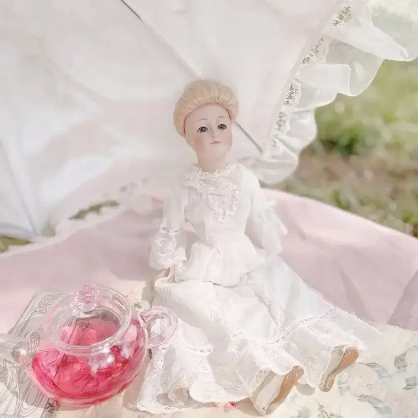 [BUNJANG] Antique Bisque Doll French Normandy Dress / 앤틱돌 / 엔틱 인형 / 비스크돌