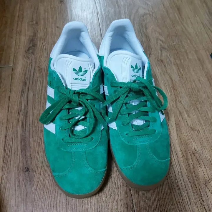 [BUNJANG] Adidas Gazelle Indoor Court Green Cloud White / 아디다스 가젤 코트 그린 클라우드 화이트 235